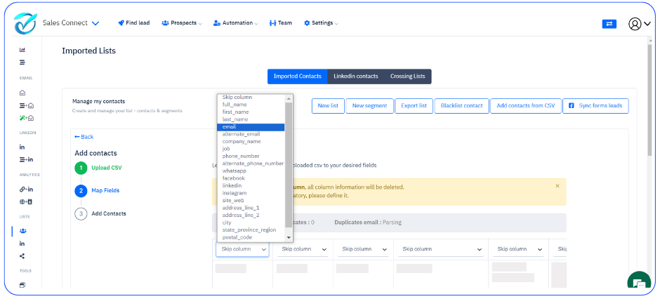 Import your contacts